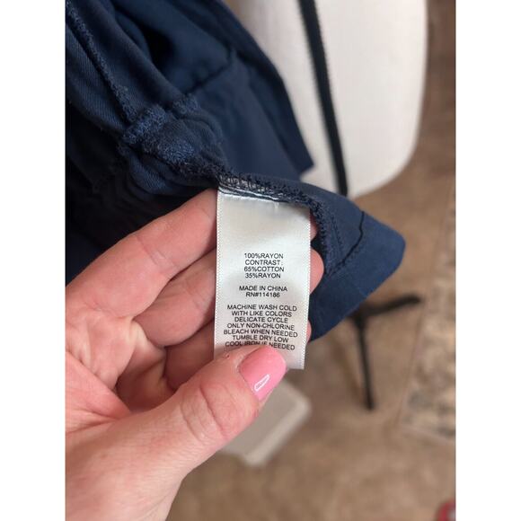 Frye and Co. Lightweight Cropped Navy Blue M Jacket ⭐BOGO🎉 - Picture 8 of 9